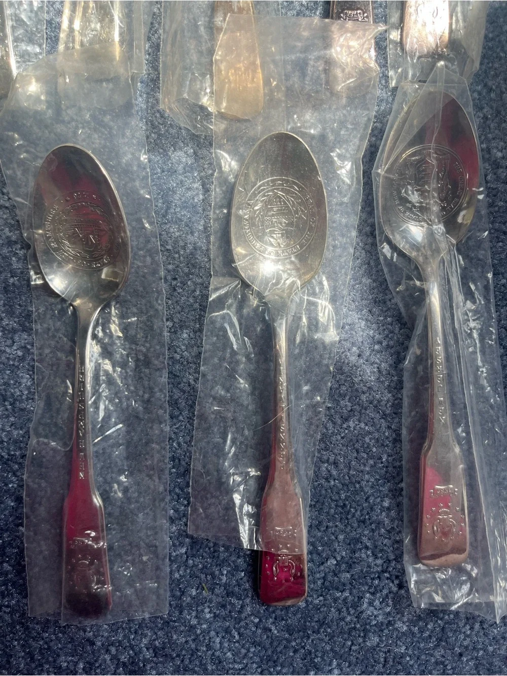 Original Thirteen Colonies Spoon Box - Internat Silver -Bicentennial Collectible